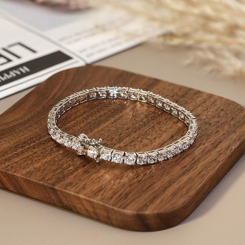 New Round Square Heart CZ Tennis Bracelets for Women Pave Multicolor Zircon Rose Gold/Platinum/Gold Plated Color Fashion Jewelry
New Round Square Heart CZ Tennis Bracelets for Women Pave Multicolor Zircon Rose Gold/Platinum/Gold Plated Color Fashion Jewelry