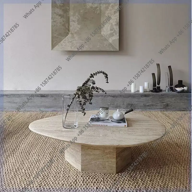 Natural travertine special-shaped coffee table living room sofa Nordic modern style designer small apartment round dining table
Natural travertine special-shaped coffee table living room sofa Nordic modern style designer small apartment round dining table