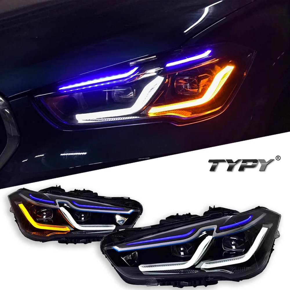 TYPY Автомобильные светодиодные фары для BMW X1 F48 2016-2021, обновление, модифицированное для нового DRL, динамический указатель поворота, светодиодные фары, автоаксессуары
TYPY Автомобильные светодиодные фары для BMW X1 F48 2016-2021, обновление, модифицированное для нового DRL, динамический указатель поворота, светодиодные фары, автоаксессуары