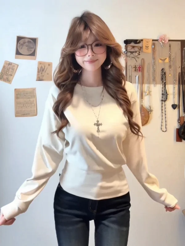 plus Size Women's round Ne Batwing Sve T-irt Warm Base irt Korean Sle Commute Faion Slim Fit Long Sve Top
plus Size Women's round Ne Batwing Sve T-irt Warm Base irt Korean Sle Commute Faion Slim Fit Long Sve Top