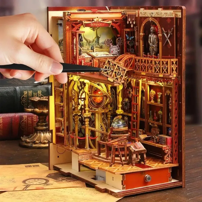 Набор для сборки миниатюрных фигурок DIY «Ретро-Музей» из дерева, декор для книжной полки, подставка для книг, ручная работа, подарок для взрослых
Набор для сборки миниатюрных фигурок DIY «Ретро-Музей» из дерева, декор для книжной полки, подставка для книг, ручная работа, подарок для взрослых