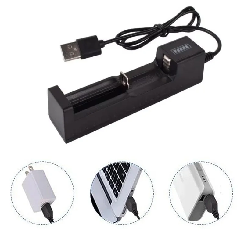 Universal 1 Slot Battery USB Charger Adapter LED Smart Charger For Rechargeable Batteries Li-ion 18650 26650 14500 16340 Charger
Universal 1 Slot Battery USB Charger Adapter LED Smart Charger For Rechargeable Batteries Li-ion 18650 26650 14500 16340 Charger