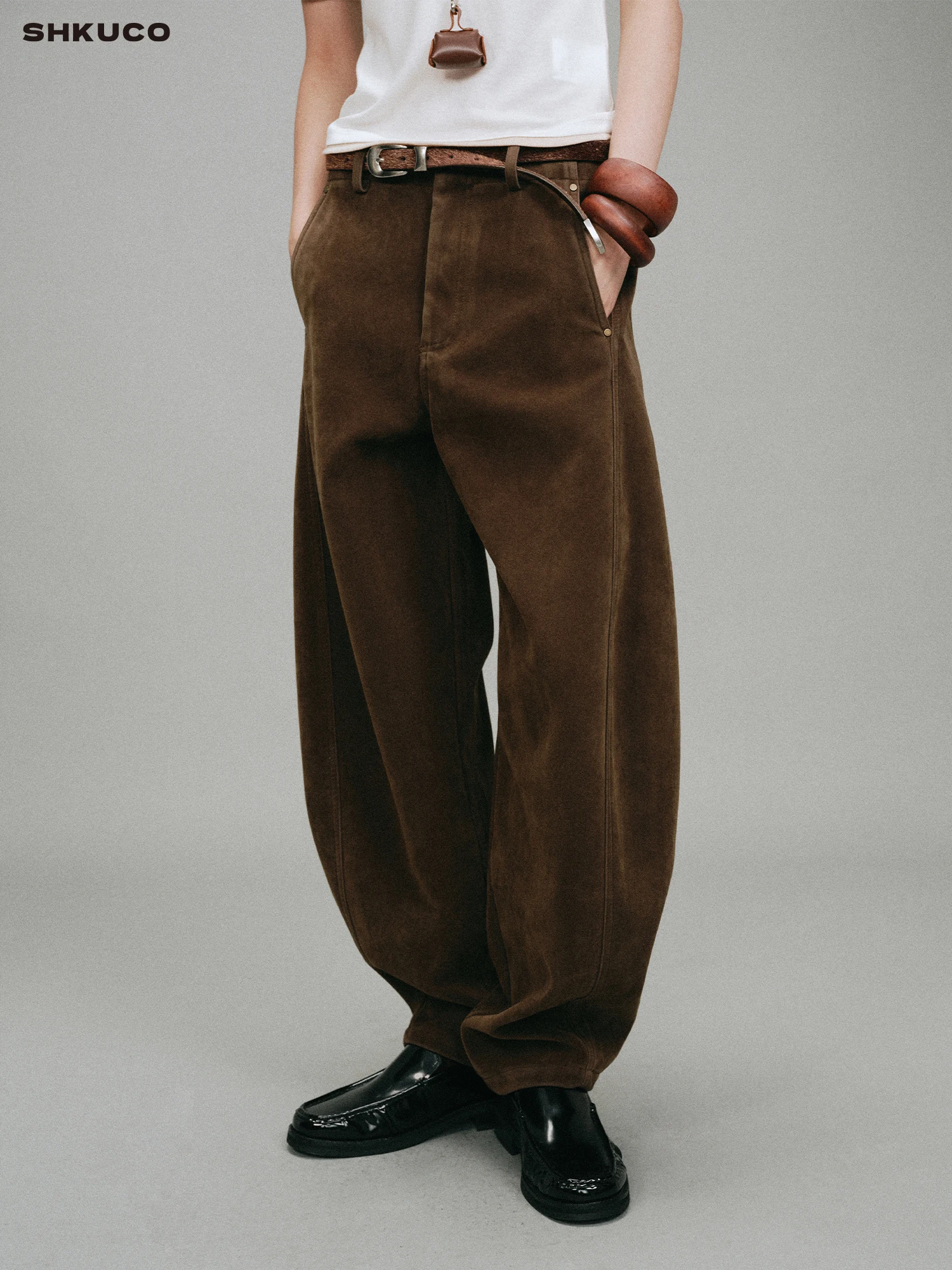KUCO Matte Waed Suede Wide Leg Casual Pants Loose Comfortable mid Waist Simple Sle Polyester Fiber Zipper Closure
KUCO Matte Waed Suede Wide Leg Casual Pants Loose Comfortable mid Waist Simple Sle Polyester Fiber Zipper Closure