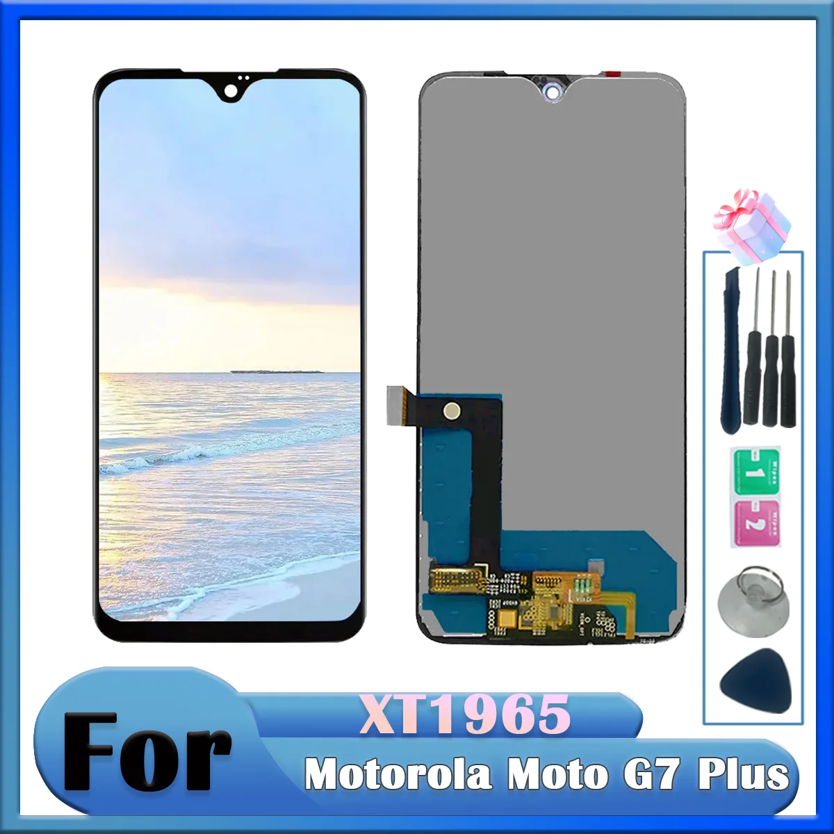 For Motorola Moto G7 Plus LCD Display Touch Screen Digitizer Assembly With Frame XT1965 Display Replacement Repair Parts
For Motorola Moto G7 Plus LCD Display Touch Screen Digitizer Assembly With Frame XT1965 Display Replacement Repair Parts