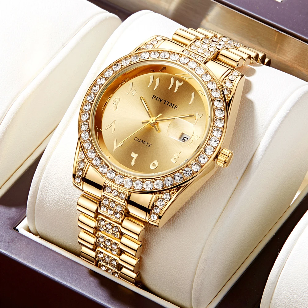 Кварцевые часы для деловых джентльменов с римскими цифрами, классический водостойкий стальной браслет с бриллиантами, часы
Кварцевые часы для деловых джентльменов с римскими цифрами, классический водостойкий стальной браслет с бриллиантами, часы