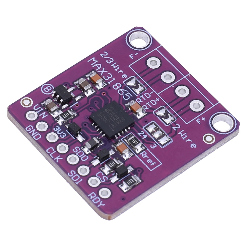MAX31865 PT100/PT1000 RTD Temperature Thermocouple Sensor Amplifier 3.3/5 V Temperature Converter Amplifier Amplifier Module
MAX31865 PT100/PT1000 RTD Temperature Thermocouple Sensor Amplifier 3.3/5 V Temperature Converter Amplifier Amplifier Module