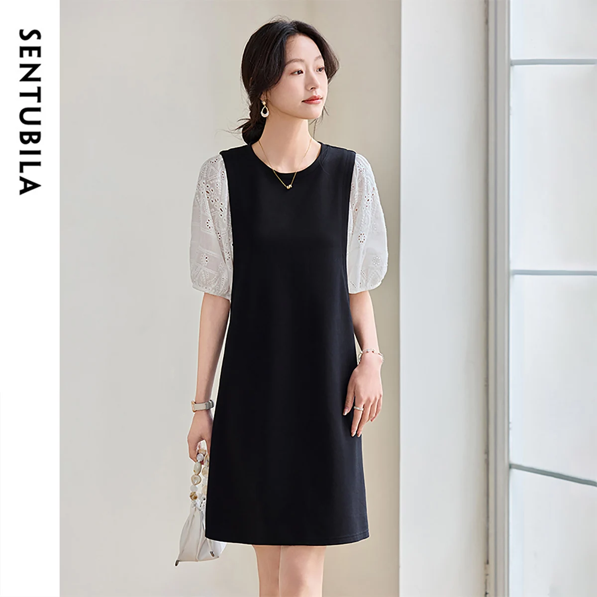 SENTUBILA Straight 2 in1 Dress for Woman Summer 2025 Patchwork Hollow O Neck Party Evening Elegant Mini Dresses 152L59321
SENTUBILA Straight 2 in1 Dress for Woman Summer 2025 Patchwork Hollow O Neck Party Evening Elegant Mini Dresses 152L59321