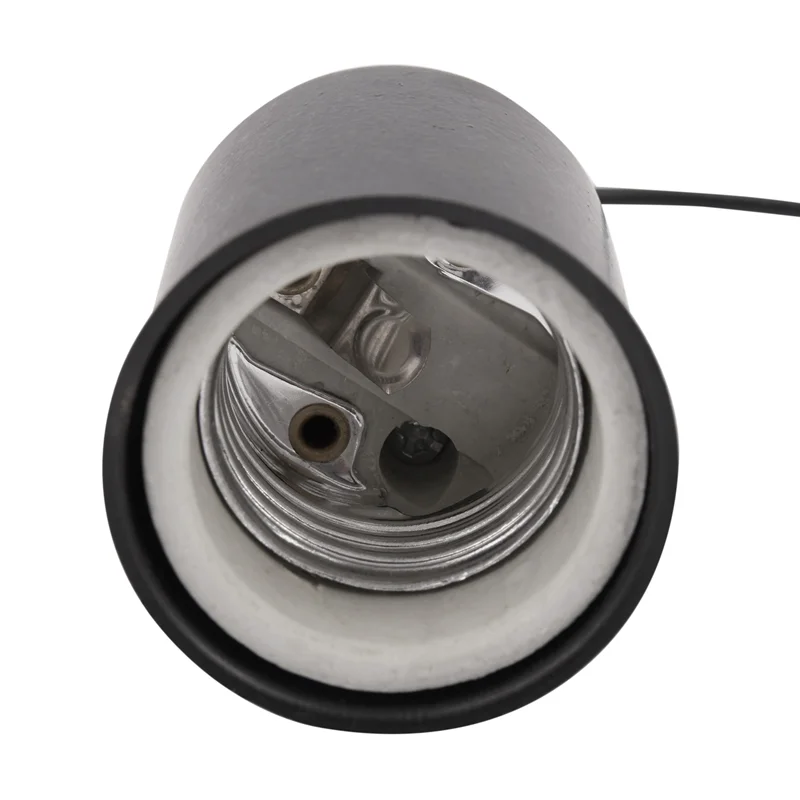 LICE-5X E27 Screw Base Round LED Light Bulb Lamp Socket Holder Adapter Metal Lamp Holder With Wire Black
LICE-5X E27 Screw Base Round LED Light Bulb Lamp Socket Holder Adapter Metal Lamp Holder With Wire Black