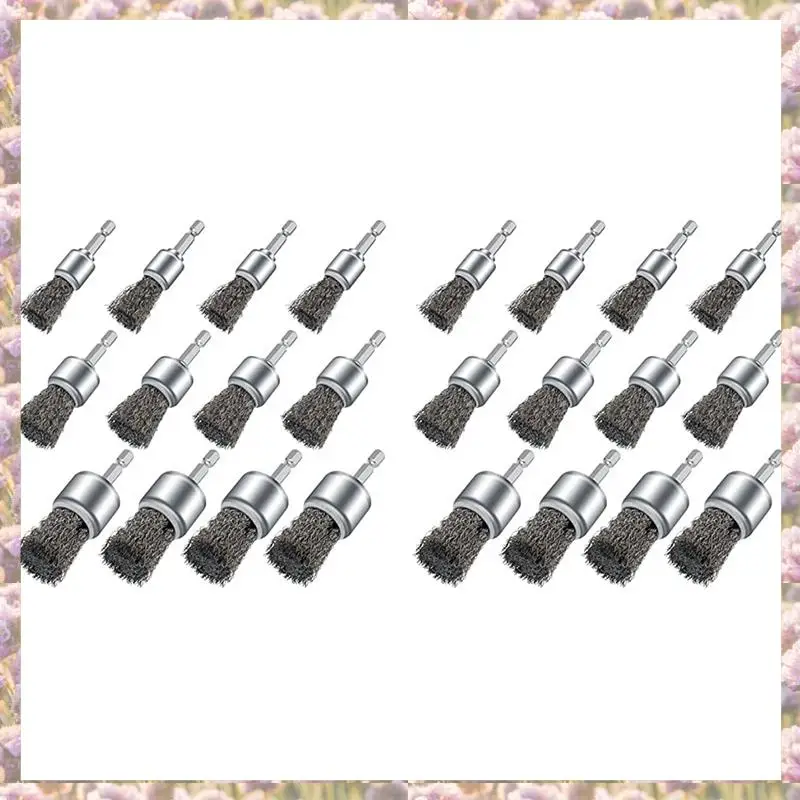 24PCS Wire Brush Wheel For Drill, Wire Wheel Cup Brushes For Drill Paint Surface Rust Removal And Small Spaces
24PCS Wire Brush Wheel For Drill, Wire Wheel Cup Brushes For Drill Paint Surface Rust Removal And Small Spaces