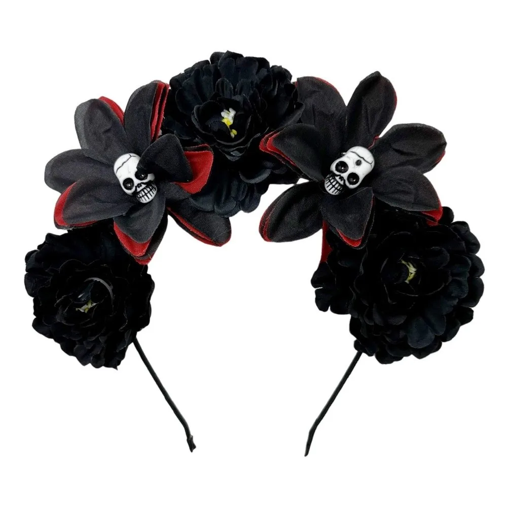 Exaggerated Skull Head Headband Simulation Flower Halloween Decor Halloween Hair Hoop Colorful Funny Gothic Flower Hairband
Exaggerated Skull Head Headband Simulation Flower Halloween Decor Halloween Hair Hoop Colorful Funny Gothic Flower Hairband