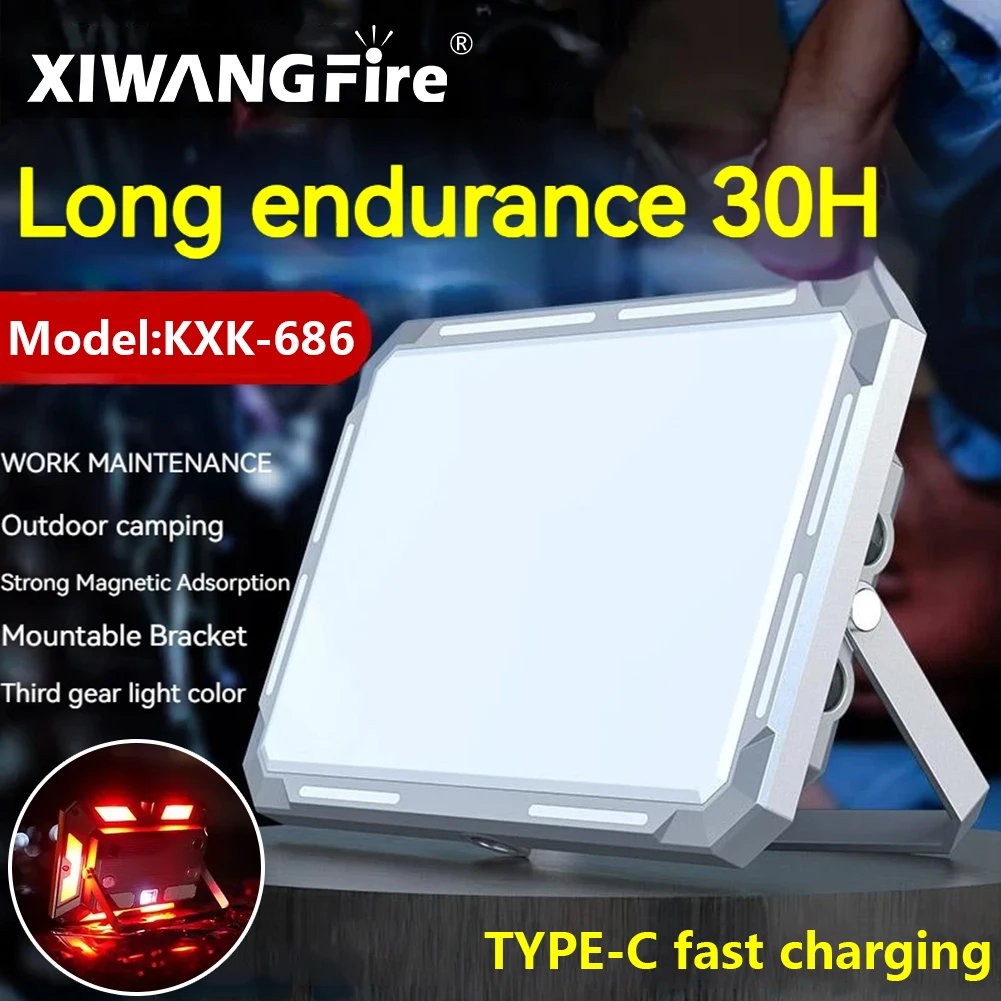 New Rechargeable Flood Light Outdoor Portable Camping Light Type-C Rechargeable Flashlight with Magnet 30H Endurance Work Light
New Rechargeable Flood Light Outdoor Portable Camping Light Type-C Rechargeable Flashlight with Magnet 30H Endurance Work Light