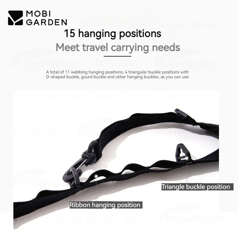MOBI GARDEN уличный функциональный универсальный ремешок прочный диагональный ремешок подвесная посуда аксессуары для кемпинга брелок
MOBI GARDEN уличный функциональный универсальный ремешок прочный диагональный ремешок подвесная посуда аксессуары для кемпинга брелок
