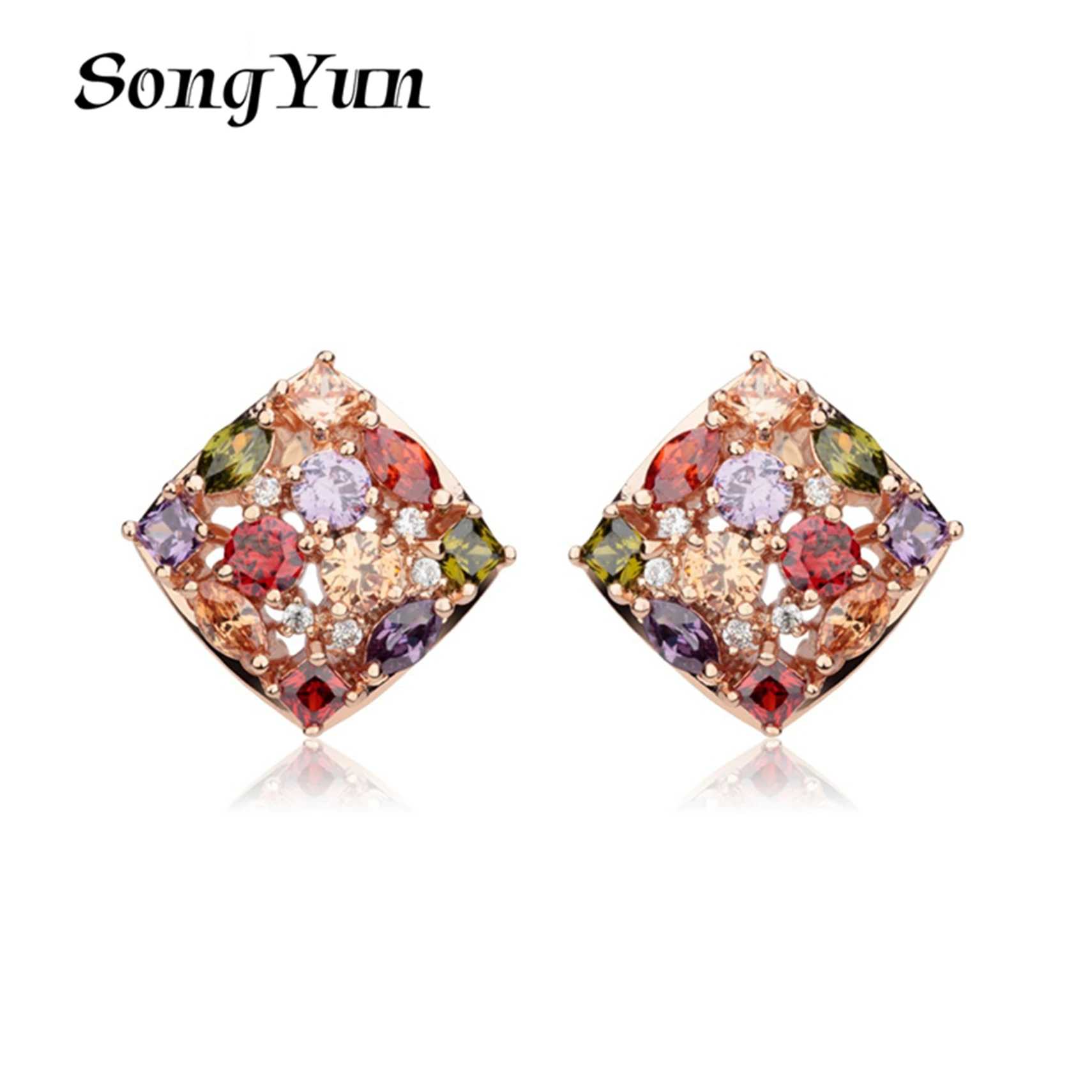 SY Brand Jewelry 925 Sterling Silver Stud Earrings CZ 7A Zircon Anniversary Gift Party Women Earring Stud Ear Pin Fine Jewelry
SY Brand Jewelry 925 Sterling Silver Stud Earrings CZ 7A Zircon Anniversary Gift Party Women Earring Stud Ear Pin Fine Jewelry