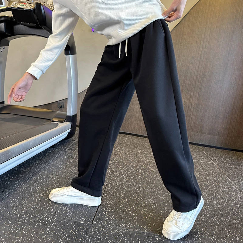 Casual Knitted Sweatpants Two Colors Polyester Fiber Base Layer Youthful Vitali Sle Loose Fit Straight Leg Pants
Casual Knitted Sweatpants Two Colors Polyester Fiber Base Layer Youthful Vitali Sle Loose Fit Straight Leg Pants