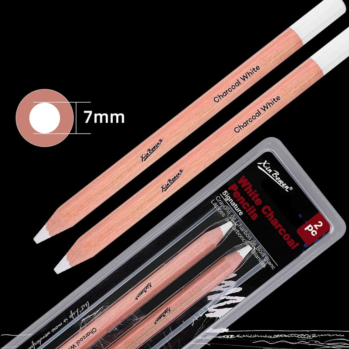 2Pcs/set Thicked Sketching White Charcoal Pencil Art Highlight Pencil For Beginner Drawing and Shading Stationery
2Pcs/set Thicked Sketching White Charcoal Pencil Art Highlight Pencil For Beginner Drawing and Shading Stationery