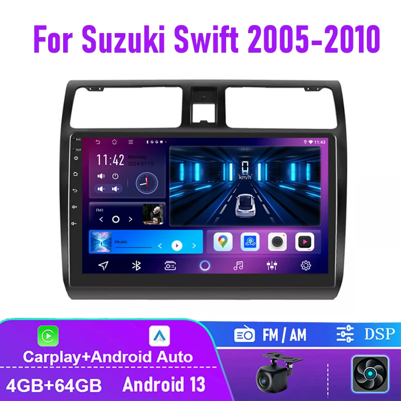 10" For Suzuki Swift 2005-2010 Car Radio Stereo Head Unit Android13 Apple Carplay GPS AM Multimedia Player 4+64GB
10" For Suzuki Swift 2005-2010 Car Radio Stereo Head Unit Android13 Apple Carplay GPS AM Multimedia Player 4+64GB