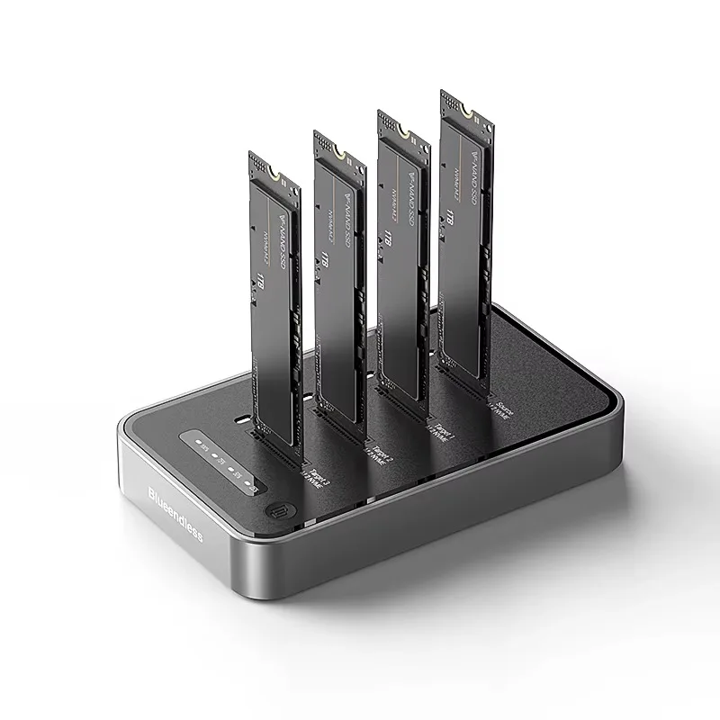 USB4 NVME 4 Bays Tool Free NVME M.2 SSD Enclosure SSD External Case with 1:3 Clone Duplicator Solid State Drive M2 NVME
USB4 NVME 4 Bays Tool Free NVME M.2 SSD Enclosure SSD External Case with 1:3 Clone Duplicator Solid State Drive M2 NVME