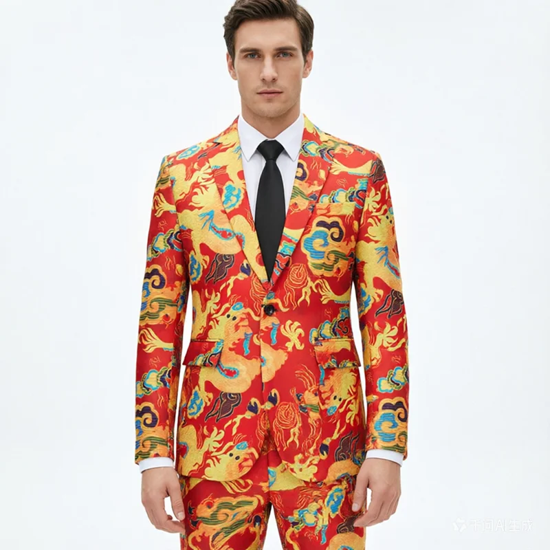 2026 New Mens Chinese-Style Dragon Embroidered Suits , Traditional Patterns, Perfect for Formal Events & Ceremonies
2026 New Mens Chinese-Style Dragon Embroidered Suits , Traditional Patterns, Perfect for Formal Events & Ceremonies