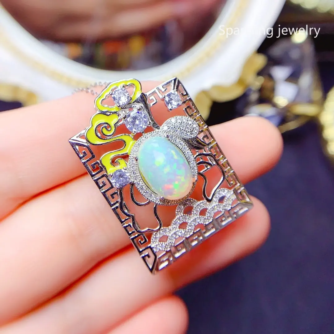 10*12 Natural Opal Square Pendant Necklace S925 Sterling Silver Fine Fashion Charm Weddings Jewelry for Women
10*12 Natural Opal Square Pendant Necklace S925 Sterling Silver Fine Fashion Charm Weddings Jewelry for Women