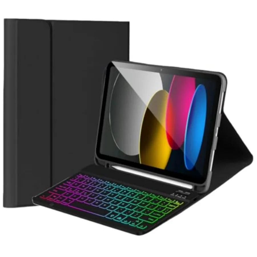 Keyboard Case for Fire HD 10/10 Plus 10.1 inch 2021/2023 11/13th Generation,7-Color Rainbow Backlit Magnetic Detachable Keyboar
Keyboard Case for Fire HD 10/10 Plus 10.1 inch 2021/2023 11/13th Generation,7-Color Rainbow Backlit Magnetic Detachable Keyboar