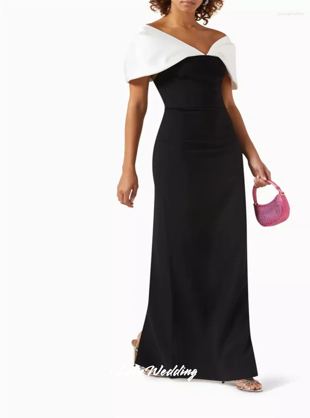 Black Off Shoulder Evening Dresses 2025 V-Neck Mermaid Backless Pleated Floor-Length Prom Dresses Wedding Party Dress Customized
Black Off Shoulder Evening Dresses 2025 V-Neck Mermaid Backless Pleated Floor-Length Prom Dresses Wedding Party Dress Customized