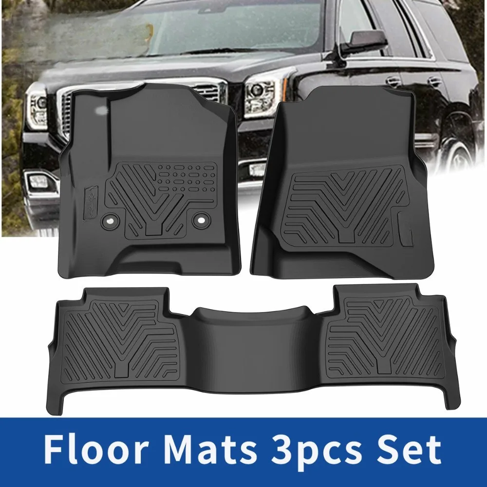 Front + Rear Floor Mats for 2015-2020 Chevy Tahoe GMC Yukon All Weather 3D Liner
Front + Rear Floor Mats for 2015-2020 Chevy Tahoe GMC Yukon All Weather 3D Liner