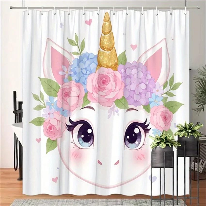 Magical Unicorn Shower Curtain - Water-Resistant, Easy to Clean, Adds a Whimsical and Colorful Touch to Your Bathroom Decor
Magical Unicorn Shower Curtain - Water-Resistant, Easy to Clean, Adds a Whimsical and Colorful Touch to Your Bathroom Decor
