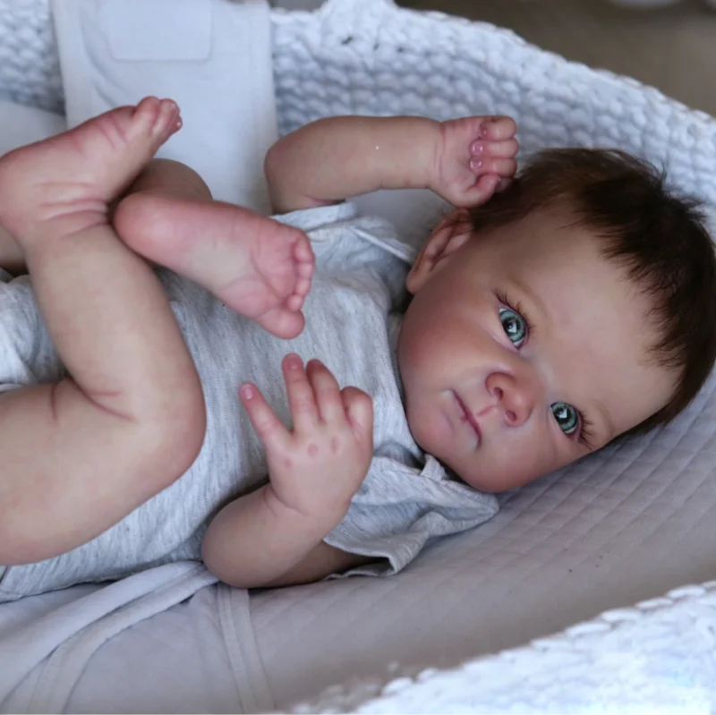 18inch Reborn Bettie Realistic Baby Soft Touch Cuddly Multiple Layers Painting 3D Skin with Hand-Rooted Hair
18inch Reborn Bettie Realistic Baby Soft Touch Cuddly Multiple Layers Painting 3D Skin with Hand-Rooted Hair