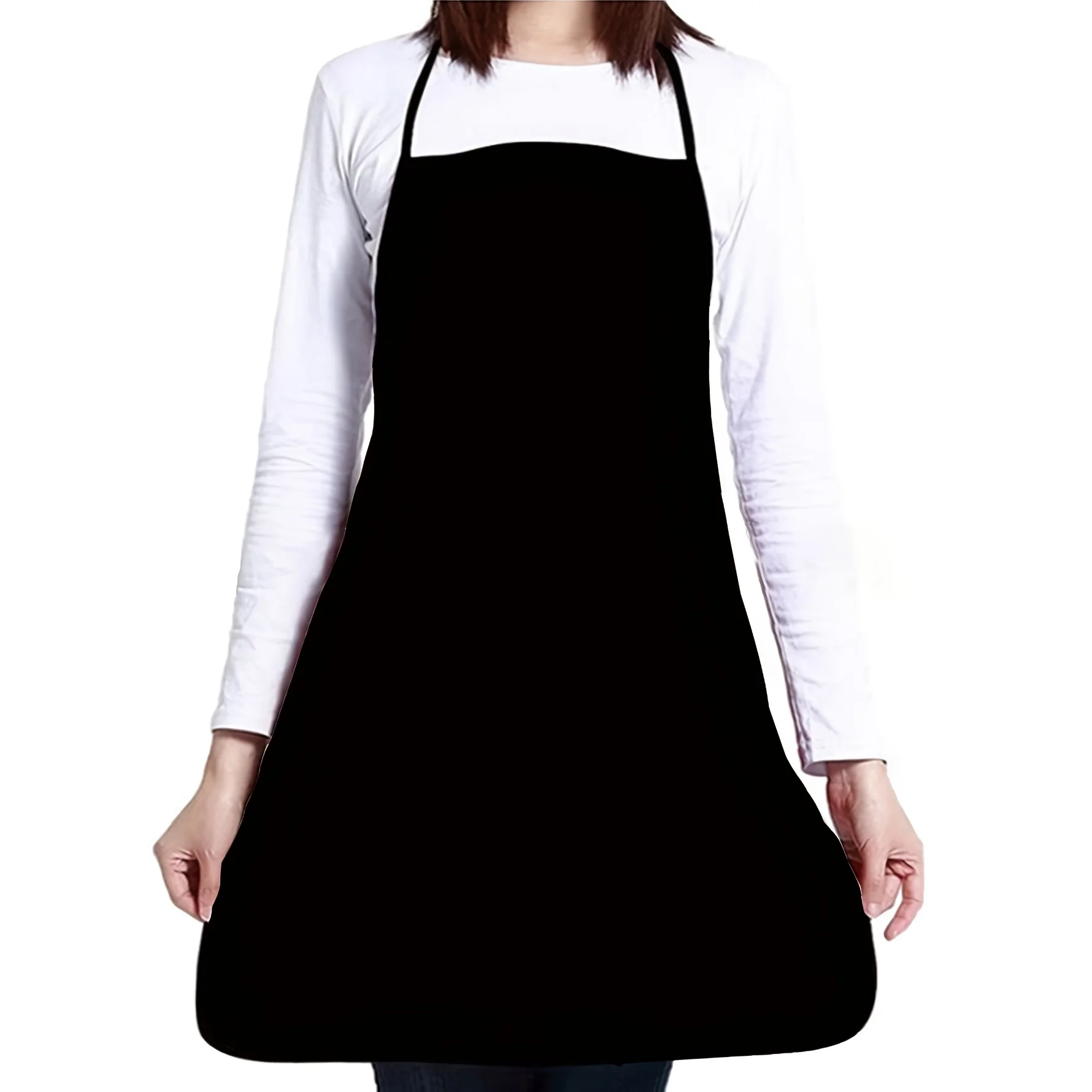 1pc Black Thickened Waterproof Apron, Kitchen Chef Cooking Apron, Adjustable Halter Neck Apron, Kitchen Supplies
1pc Black Thickened Waterproof Apron, Kitchen Chef Cooking Apron, Adjustable Halter Neck Apron, Kitchen Supplies