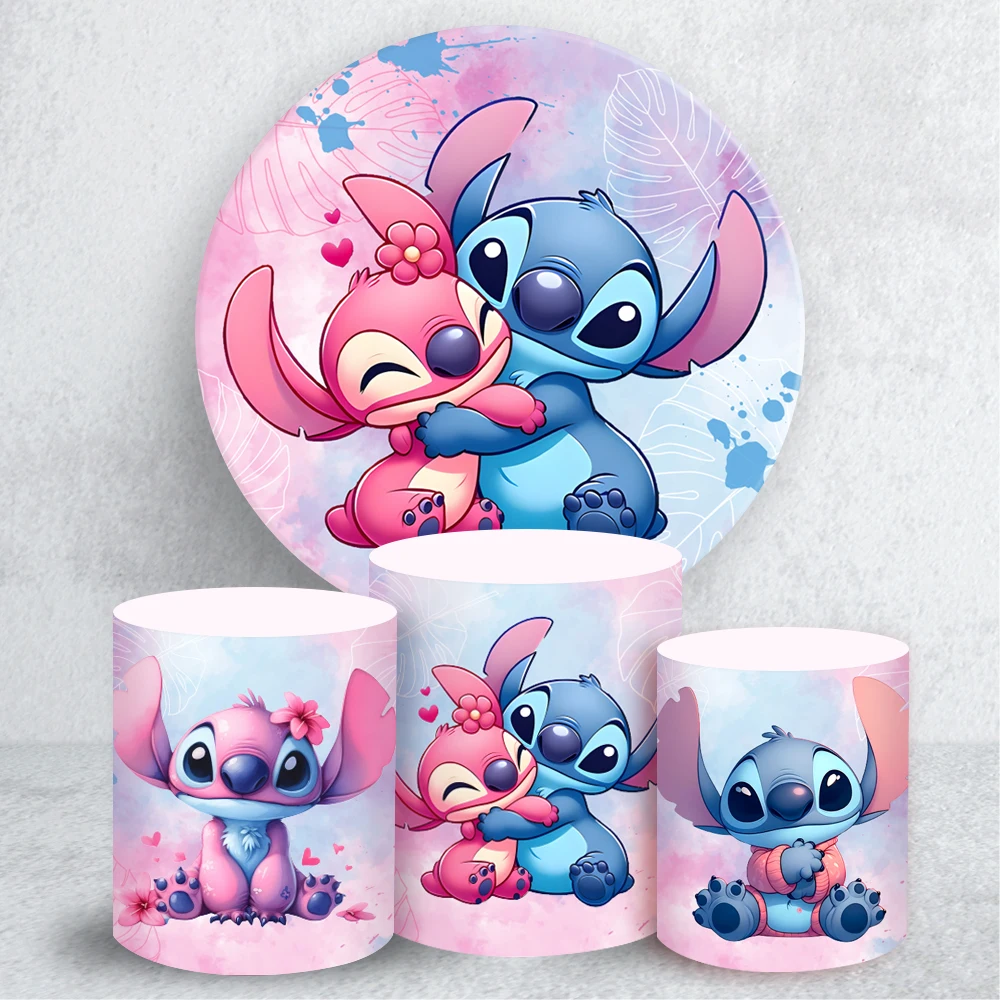 Disney Lilo & Stitch Round Cylinder Backdrop Cover for Girl Birthday Party Supplies Baby Shower Photograph Background Wall Decor
Disney Lilo & Stitch Round Cylinder Backdrop Cover for Girl Birthday Party Supplies Baby Shower Photograph Background Wall Decor