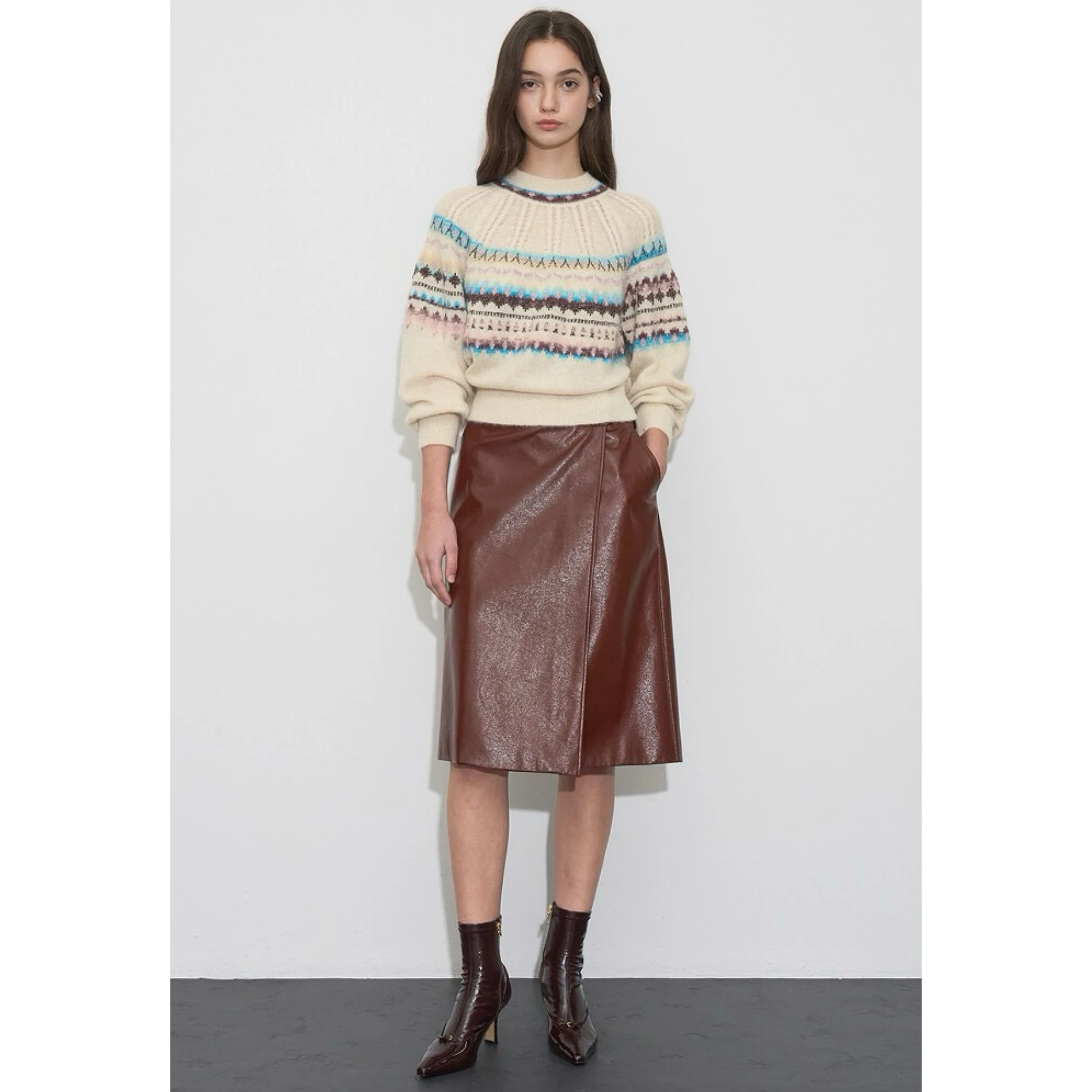 Lemon Cheese OBZ25 Winter Anti-Aging Faion Retro Color Blo Pattern Knitwear Woolen Loose Fit Long Sve round Ne Top
Lemon Cheese OBZ25 Winter Anti-Aging Faion Retro Color Blo Pattern Knitwear Woolen Loose Fit Long Sve round Ne Top