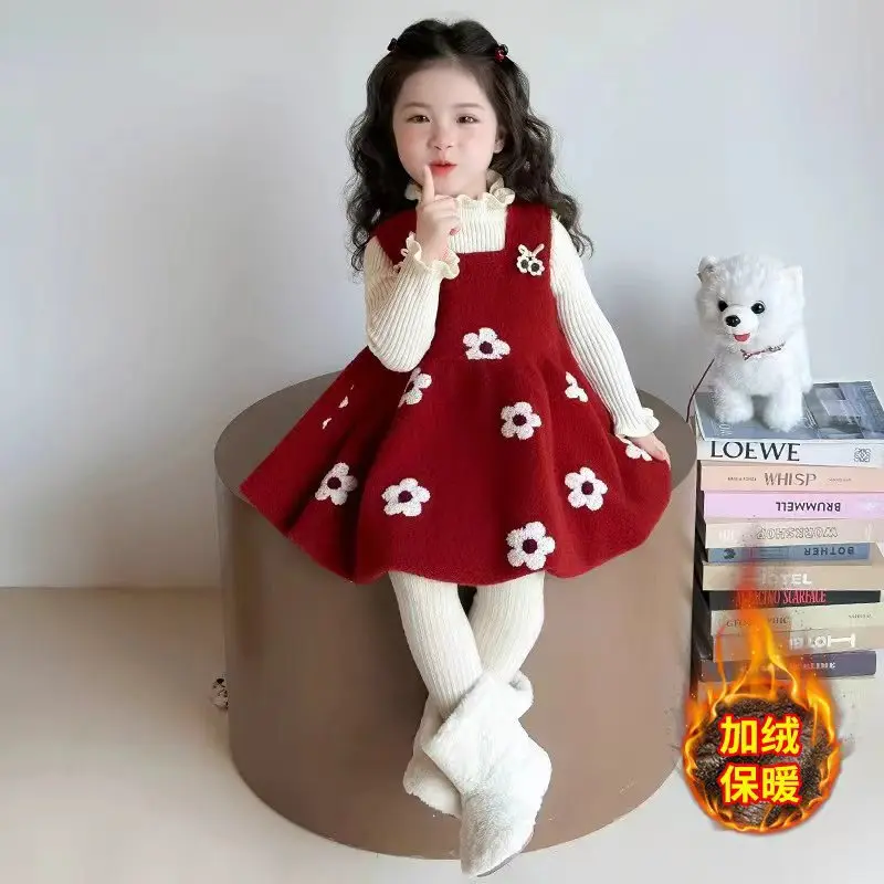 Girl's Stylish Autumn and Winter Velvet Dress Set for Baby Girl 2025, Thick Sweater Dress, Small Fragrant Style Dress
Girl's Stylish Autumn and Winter Velvet Dress Set for Baby Girl 2025, Thick Sweater Dress, Small Fragrant Style Dress