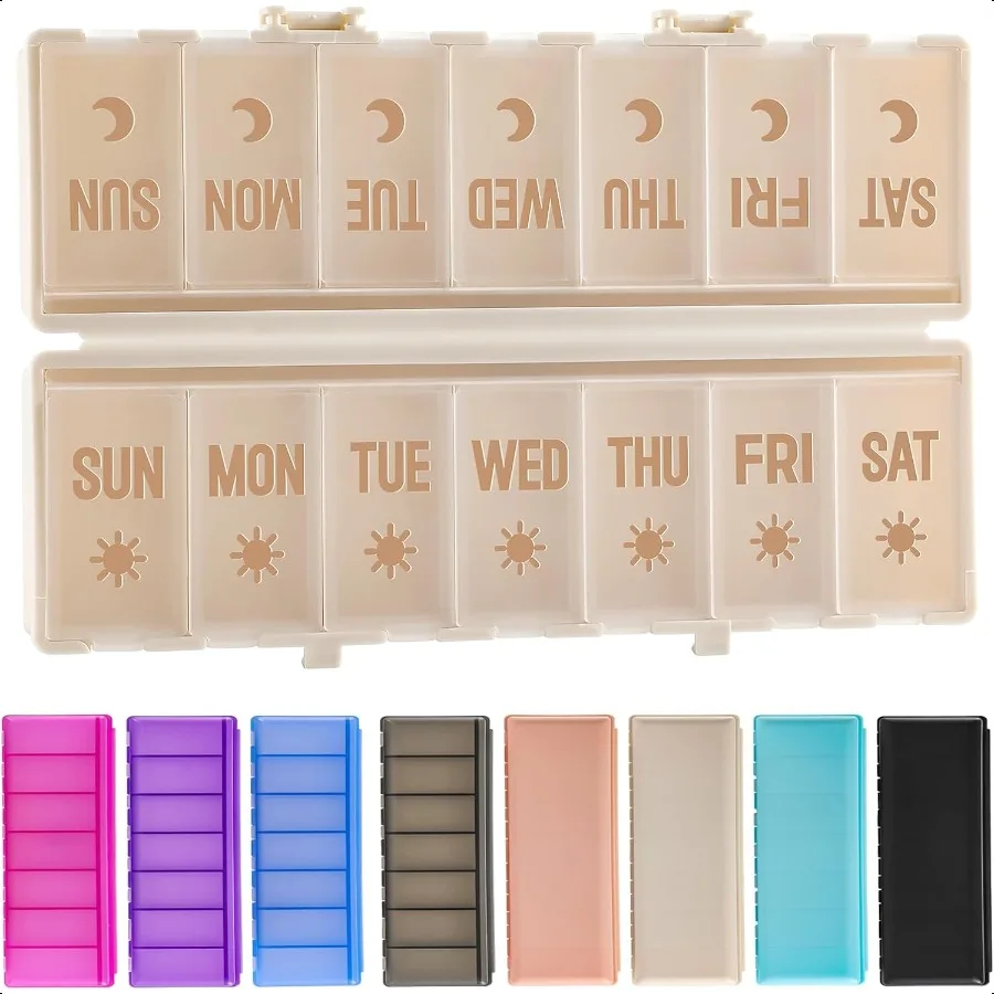 Foldable Pill Organizer 2 Times a Day w Etched Labels Dual Protection and Portable Weekly AM PM Pill Box 7 Day Medicine Contain
Foldable Pill Organizer 2 Times a Day w Etched Labels Dual Protection and Portable Weekly AM PM Pill Box 7 Day Medicine Contain