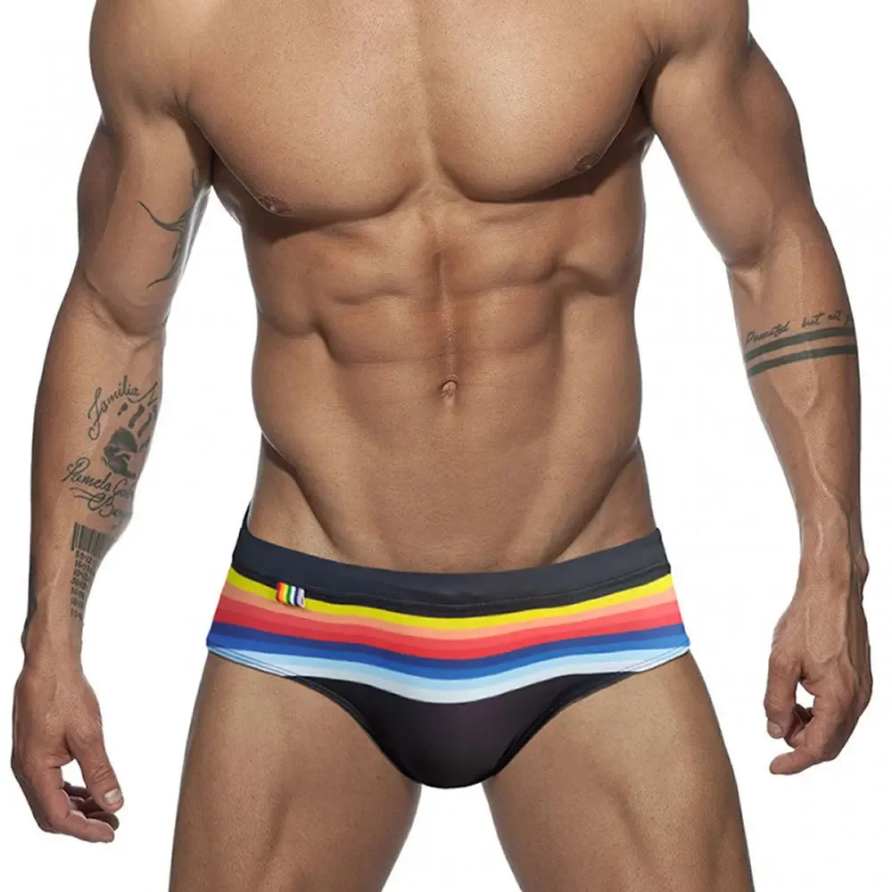 Men Striped Swim Briefs Swimwear Sexy Male Swimming Trunks Beach Short Surfing Summer Swimsuit Bikini Pants Bañador Corto Hombre
Men Striped Swim Briefs Swimwear Sexy Male Swimming Trunks Beach Short Surfing Summer Swimsuit Bikini Pants Bañador Corto Hombre