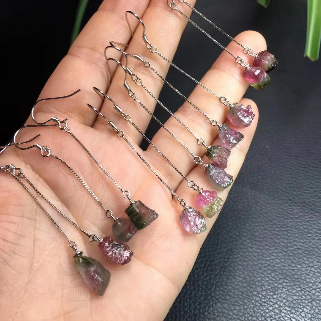 1 Pair Fengbaowu Natural Watermelon Tourmaline Earring 925 Sterling Silver Crystal Healing Stone Fashion Jewelry Gift Women
1 Pair Fengbaowu Natural Watermelon Tourmaline Earring 925 Sterling Silver Crystal Healing Stone Fashion Jewelry Gift Women