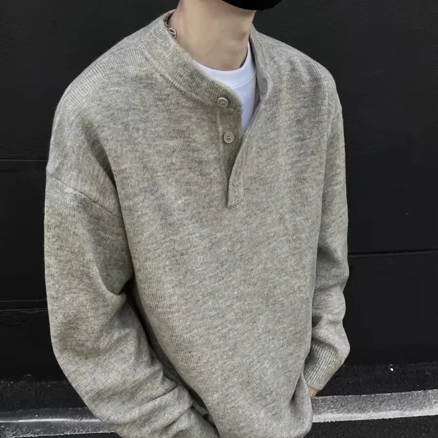 Мужской вязаный свитер American Style с воротником хенли, длинным рукавом, базовый слой, повседневный, свободный крой, из полиэфирного волокна, зимний
Мужской вязаный свитер American Style с воротником хенли, длинным рукавом, базовый слой, повседневный, свободный крой, из полиэфирного волокна, зимний