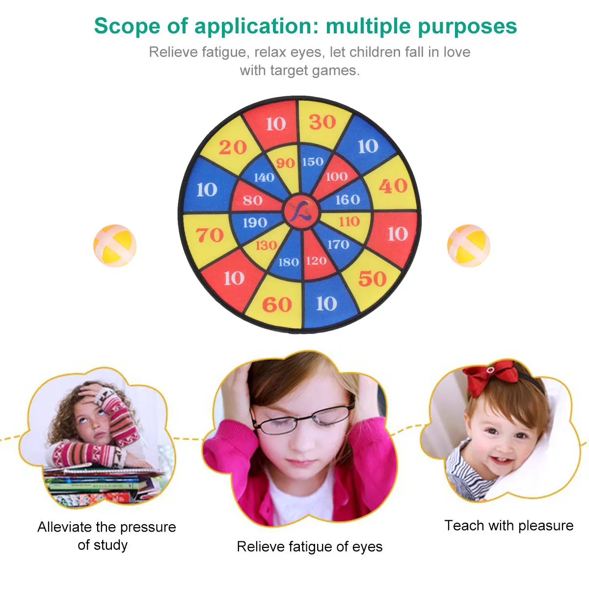 1 Set Professional Dartboard Set Flocking Double Sided Including 4 for Home Office Tavern Fun Leisure Game
1 Set Professional Dartboard Set Flocking Double Sided Including 4 for Home Office Tavern Fun Leisure Game