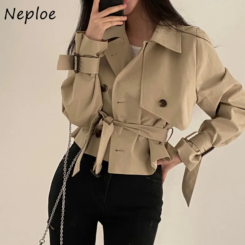 Neploe 2022, осеннее новое пальто с зубчатым воротником, женское модное пальто на шнуровке с тонкой талией, однобортные топы с длинными рукавами Y2k, Mujer
Neploe 2022, осеннее новое пальто с зубчатым воротником, женское модное пальто на шнуровке с тонкой талией, однобортные топы с длинными рукавами Y2k, Mujer