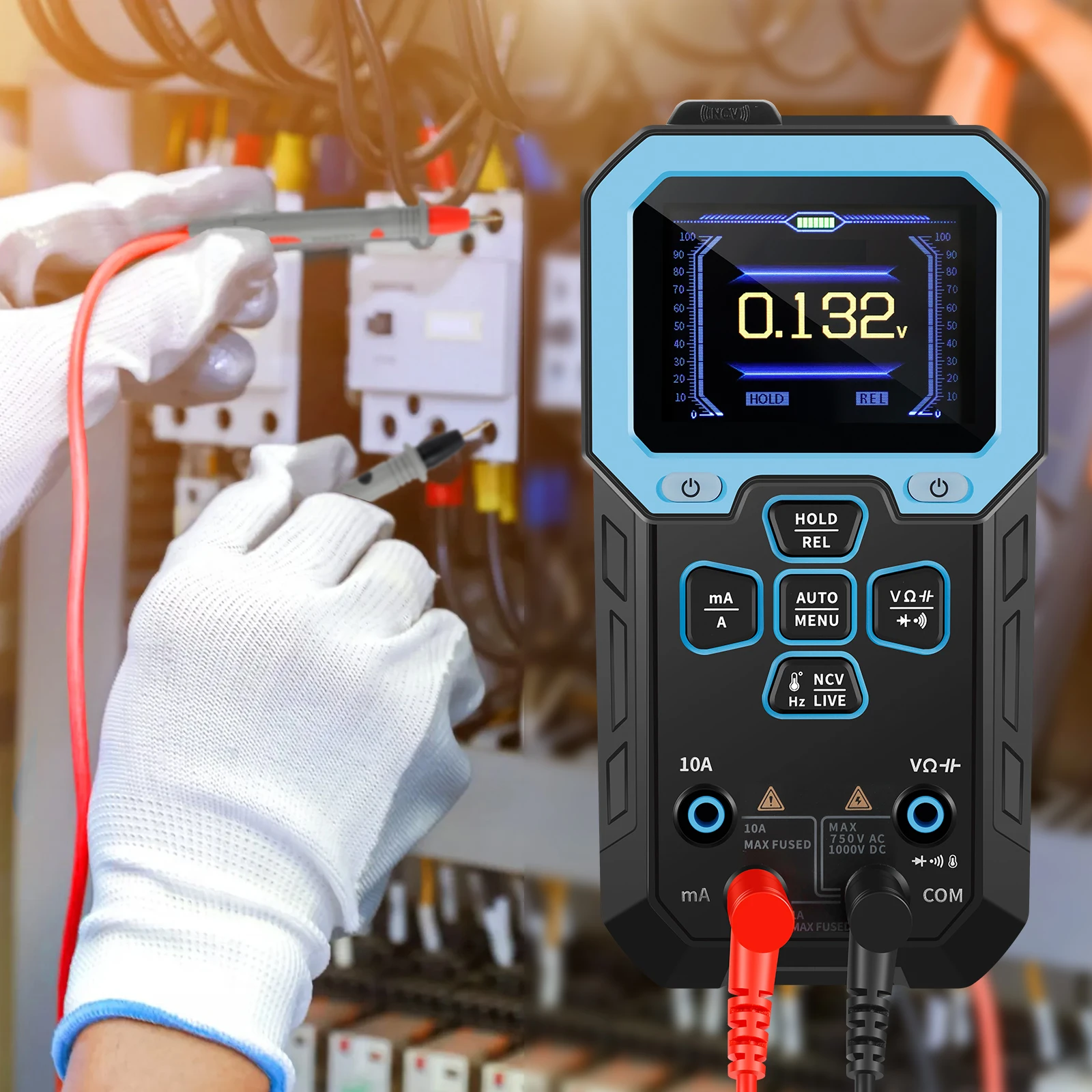 Smart Digital Multimeter Tester 10000 Counts Auto Ranging Voltage Tester Rechargeable Capacitance Diode Voltage Tester for AC DC
Smart Digital Multimeter Tester 10000 Counts Auto Ranging Voltage Tester Rechargeable Capacitance Diode Voltage Tester for AC DC