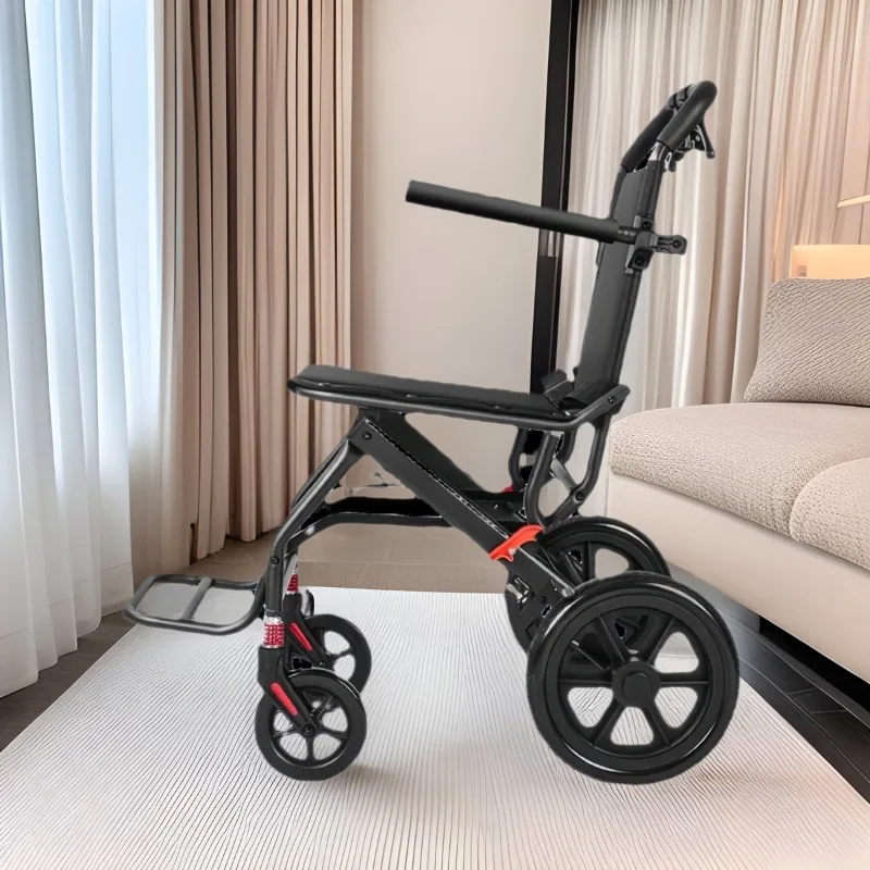 Gold manual wheelchair foldable trolley for the elderly with handrails for the disabled
Gold manual wheelchair foldable trolley for the elderly with handrails for the disabled
