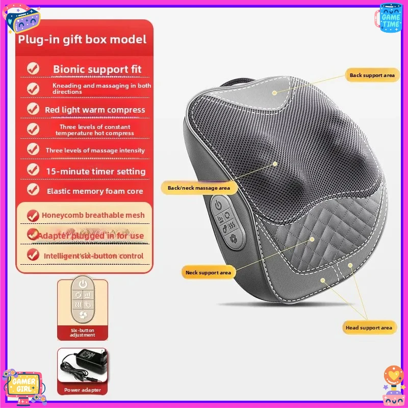 Бестселлер, массажер для шеи, подушка для талии, артефактная подушка для разминания шеи, трапециевидный массажер
Бестселлер, массажер для шеи, подушка для талии, артефактная подушка для разминания шеи, трапециевидный массажер