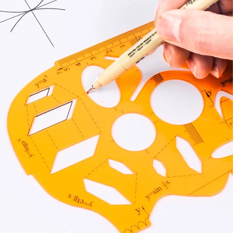 1pc Function geometry ruler Three-dimensional graphic ruler Architectural drawing template ruler Multifunctional drawing tool
1pc Function geometry ruler Three-dimensional graphic ruler Architectural drawing template ruler Multifunctional drawing tool