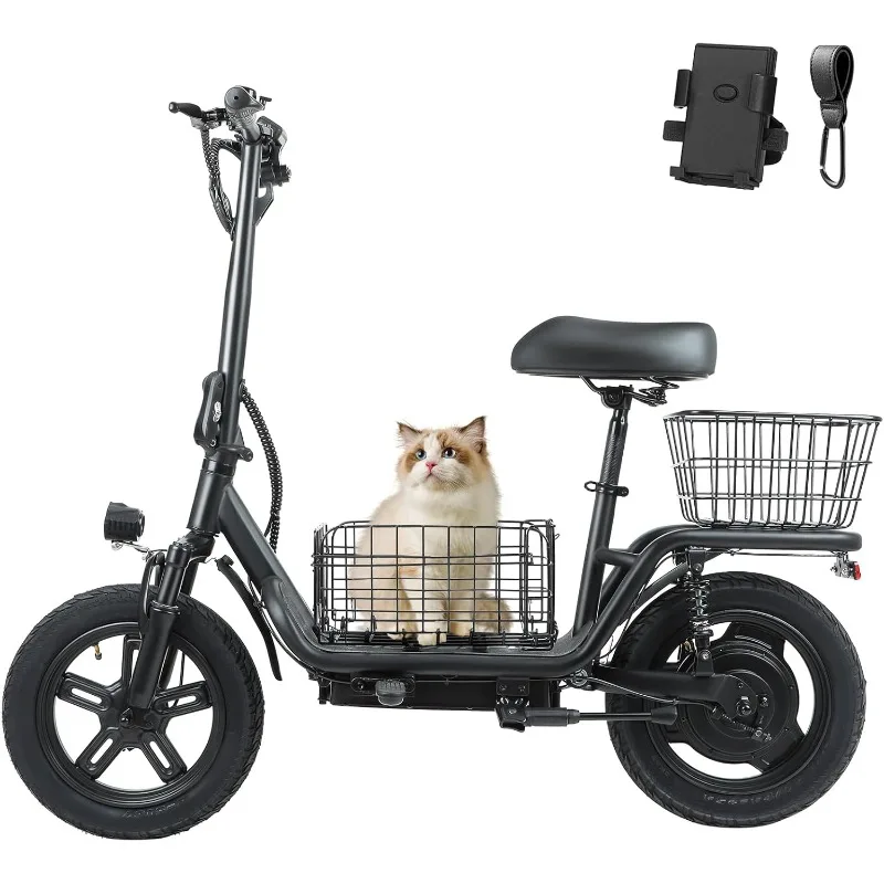 Hoverfly 14" Electric Scooter with Seat Adult, 550W/750W Peak Motor, 18.6/25 Miles Range, 15.5/22Mph Max Speed
Hoverfly 14" Electric Scooter with Seat Adult, 550W/750W Peak Motor, 18.6/25 Miles Range, 15.5/22Mph Max Speed