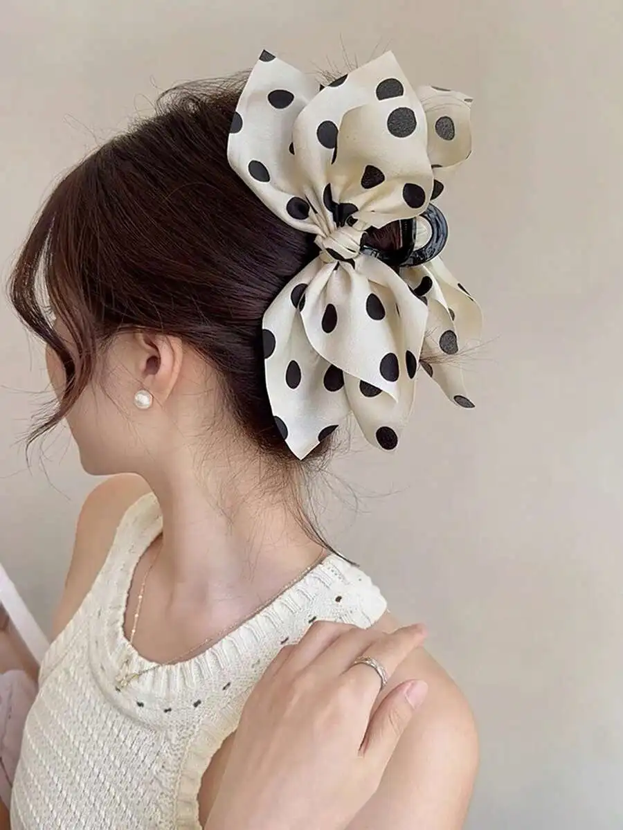 Polka Dot Bow Hair Claw Clip For Women Summer Fall Accessories
Polka Dot Bow Hair Claw Clip For Women Summer Fall Accessories