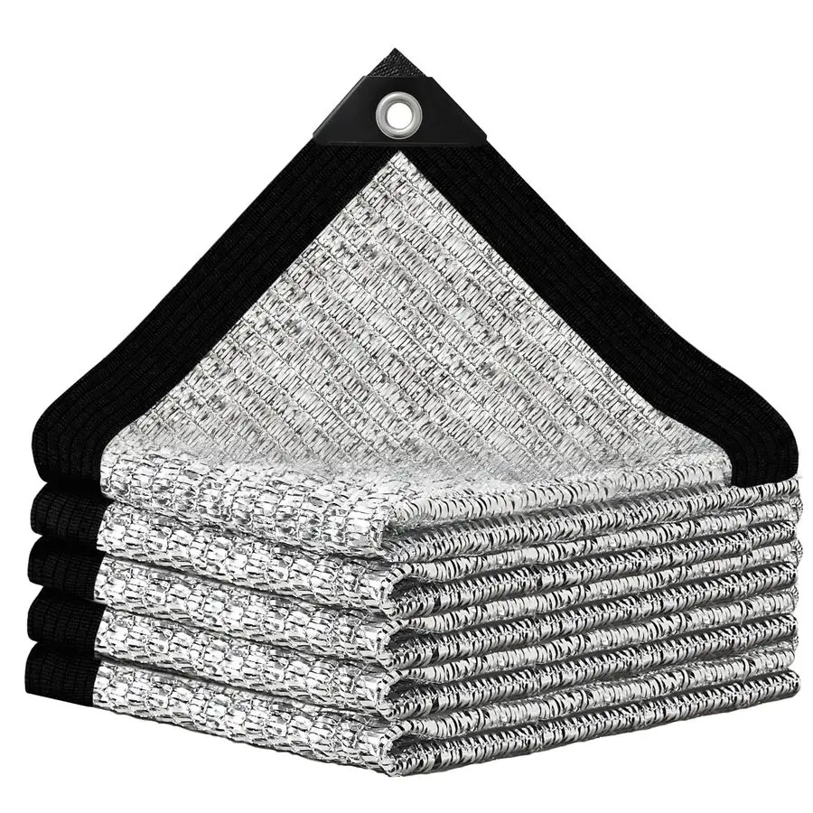 Shade Cloth 10x10,80 Aluminum Reflective tarp,Durable Mesh Tarp with Grommets,Shade Cloth for Garden,Car, Outdoor Pergola,Greenh
Shade Cloth 10x10,80 Aluminum Reflective tarp,Durable Mesh Tarp with Grommets,Shade Cloth for Garden,Car, Outdoor Pergola,Greenh