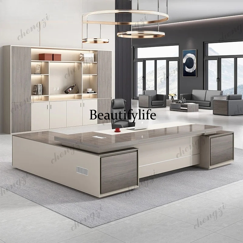 T41 Light Luxury Office Desk Manager's Room Supervisor's Table Single Office Desk Large Class Office Furniture Meja Kantor
T41 Light Luxury Office Desk Manager's Room Supervisor's Table Single Office Desk Large Class Office Furniture Meja Kantor