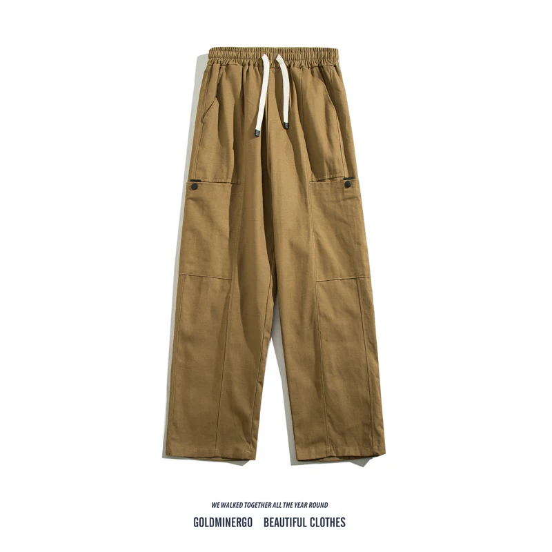 Мужские повседневные брюки свободного кроя на весну-осень, однотонные, с широкими штанинами, прямого кроя, в уличном стиле
Мужские повседневные брюки свободного кроя на весну-осень, однотонные, с широкими штанинами, прямого кроя, в уличном стиле