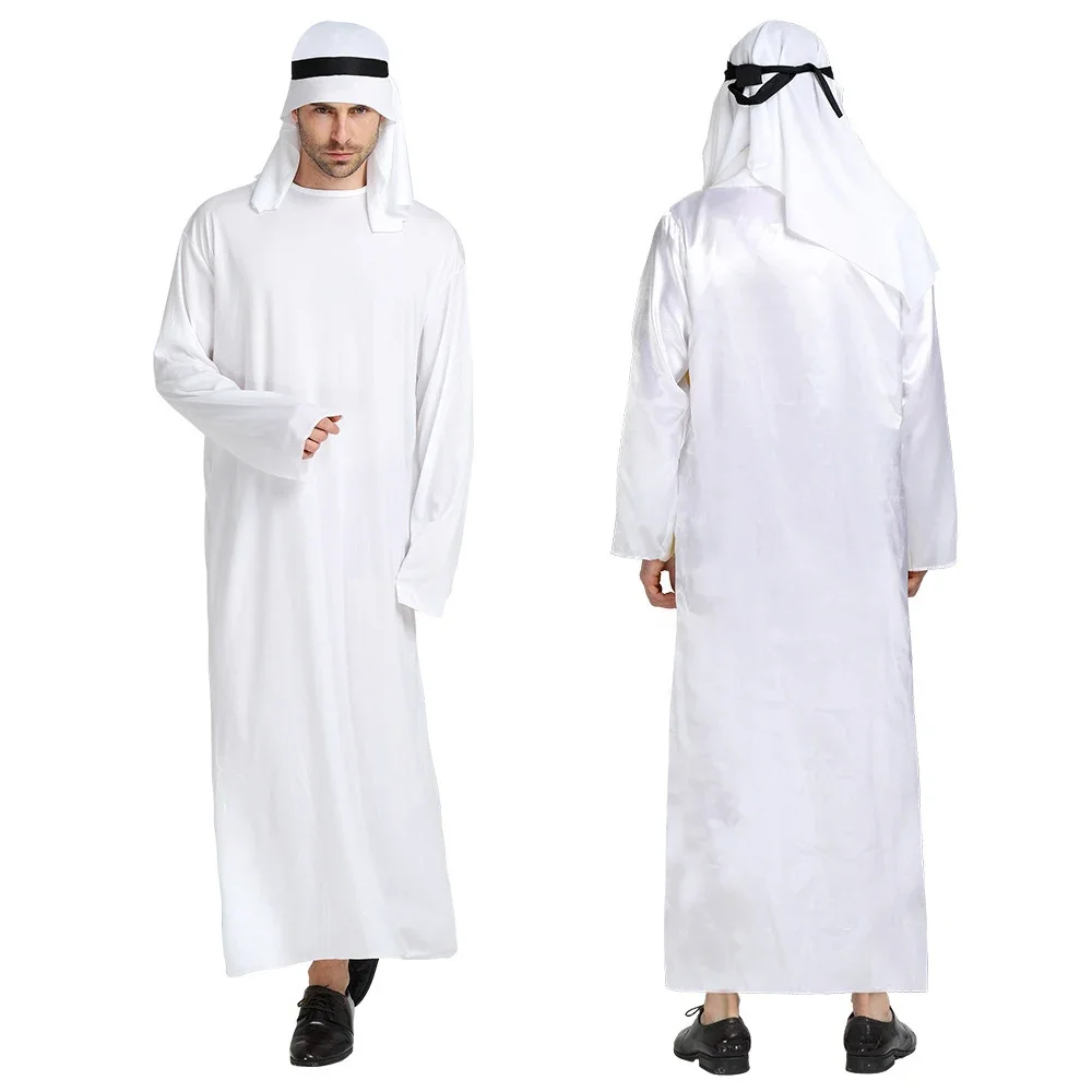 Halloween Carnival Arabian Robe Chief Prince Cosplay Costume Masquerade White Middle Eastern Dubai Clothes
Halloween Carnival Arabian Robe Chief Prince Cosplay Costume Masquerade White Middle Eastern Dubai Clothes