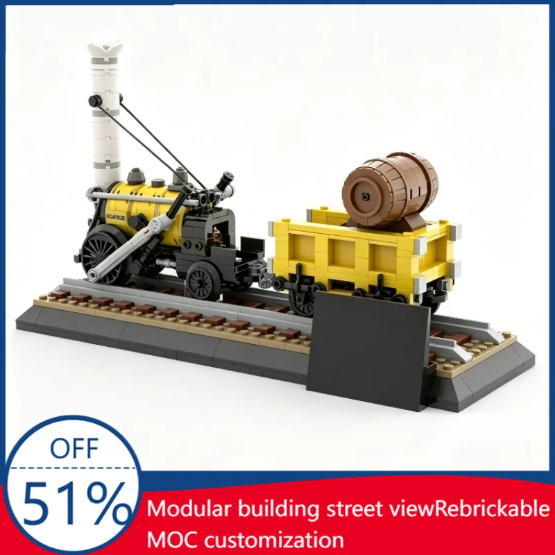 453PCS Customize Series Stephenson's Rocket Steam Locomotive Building Blocks Model Custom Puzzle Assembly Educational Toy Gift
453PCS Customize Series Stephenson's Rocket Steam Locomotive Building Blocks Model Custom Puzzle Assembly Educational Toy Gift
