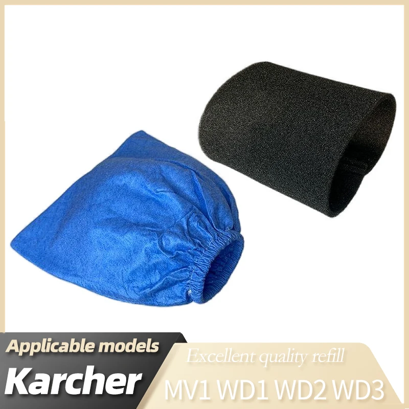 For Karcher MV1 WD1 WD2 WD3 NT Series Textile Filter Bag And Filter Elements, Vacuum Cleaner Filter Bag Parts Filter Replacement
For Karcher MV1 WD1 WD2 WD3 NT Series Textile Filter Bag And Filter Elements, Vacuum Cleaner Filter Bag Parts Filter Replacement
